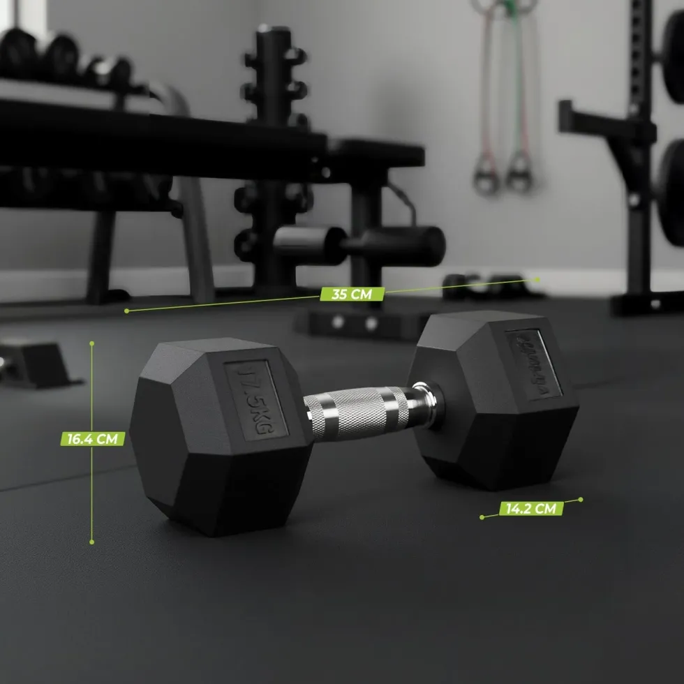 VirtuFit Hexa Dumbbell Pro Set - 2 x 17,5 kg