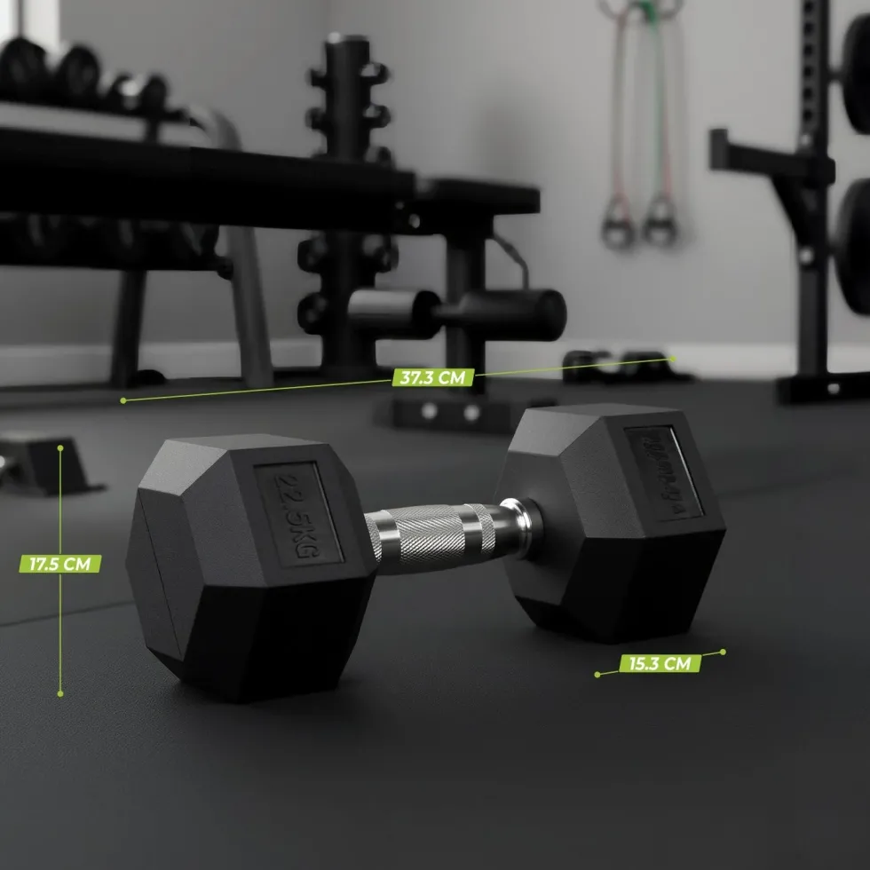 VirtuFit Hexa Dumbbell Pro Set - 2 x 22,5 kg