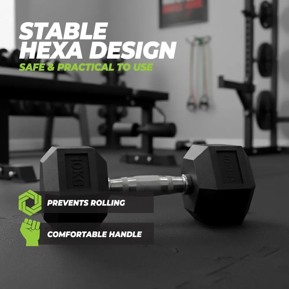 VirtuFit Hexa Dumbbell Pro Set - 2 x 30 kg