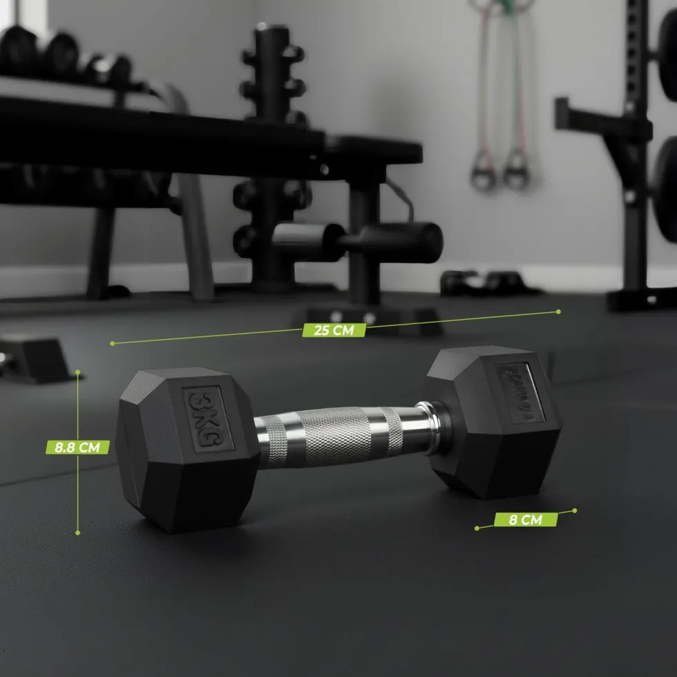VirtuFit Hexa Dumbbell Pro Set - 2 x 3 kg