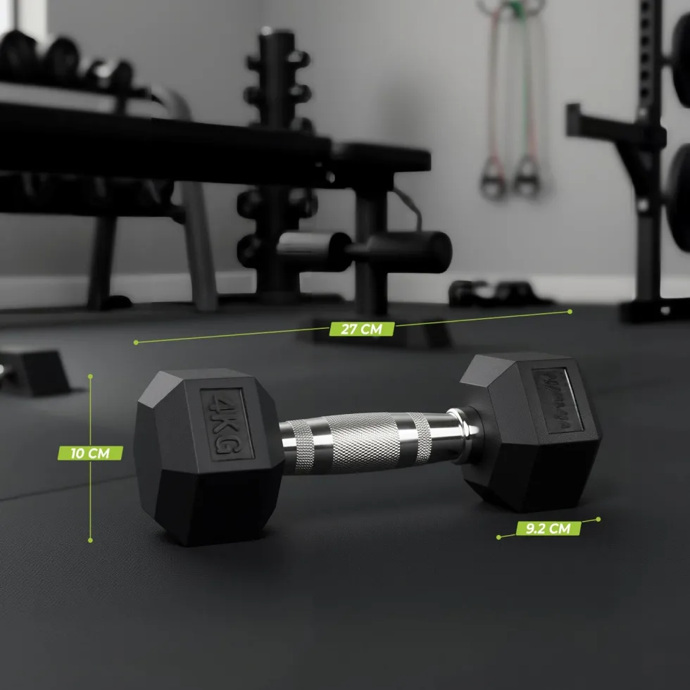 VirtuFit Hexa Dumbbell Pro Set - 2 x 4 kg