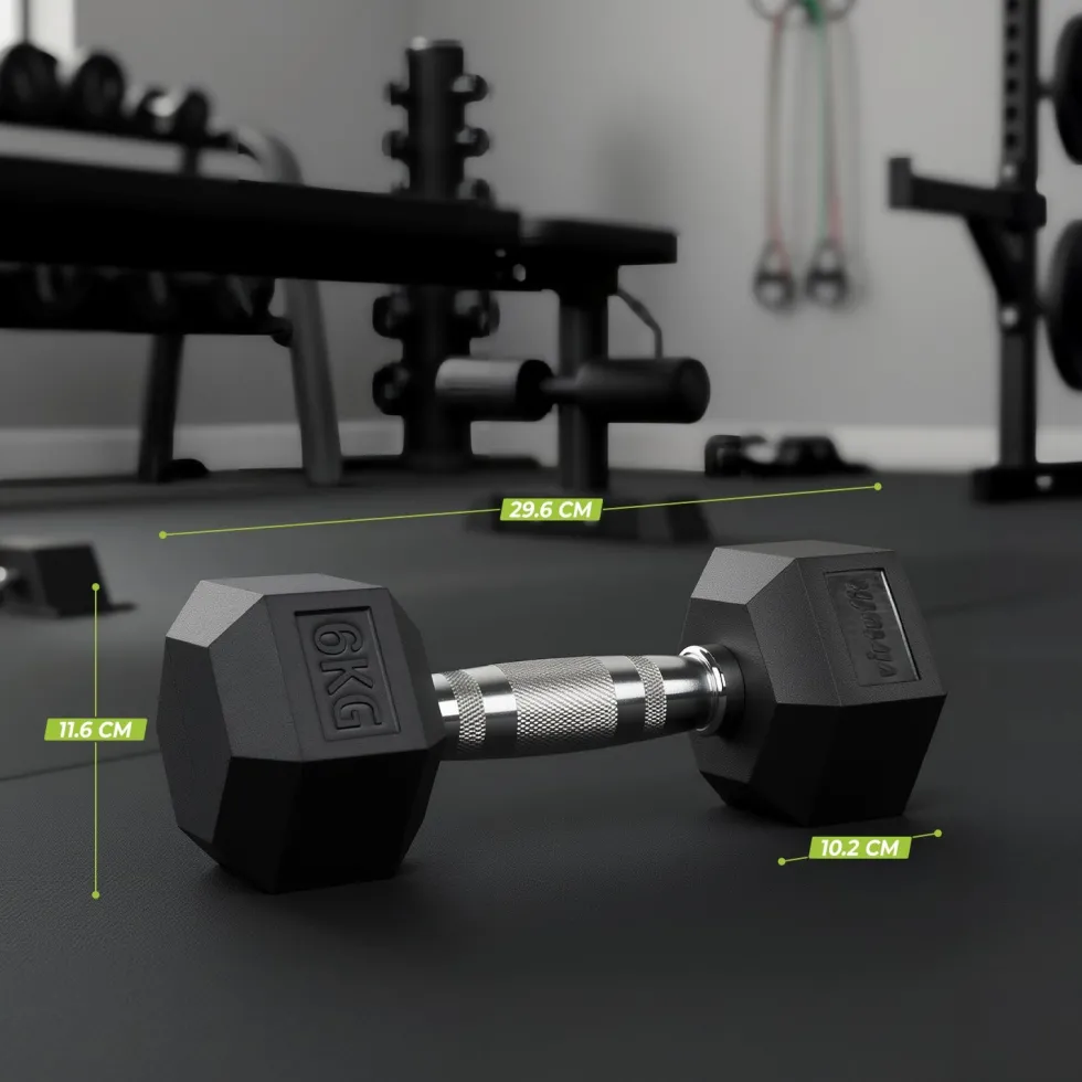 VirtuFit Hexa Dumbbell Pro Set - 2 x 6 kg