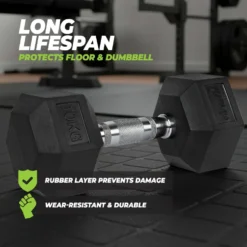 VirtuFit Hexa Dumbbell Pro Set - 2 x 7 kg