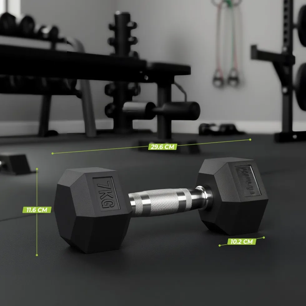 VirtuFit Hexa Dumbbell Pro Set - 2 x 7 kg