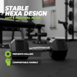 VirtuFit Hexa Dumbbell Pro Set - 2 x 10 kg