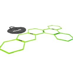 VirtuFit Hexagon Agility Grid - Speedladder - 6 Stuks - Inclusief opbergtas