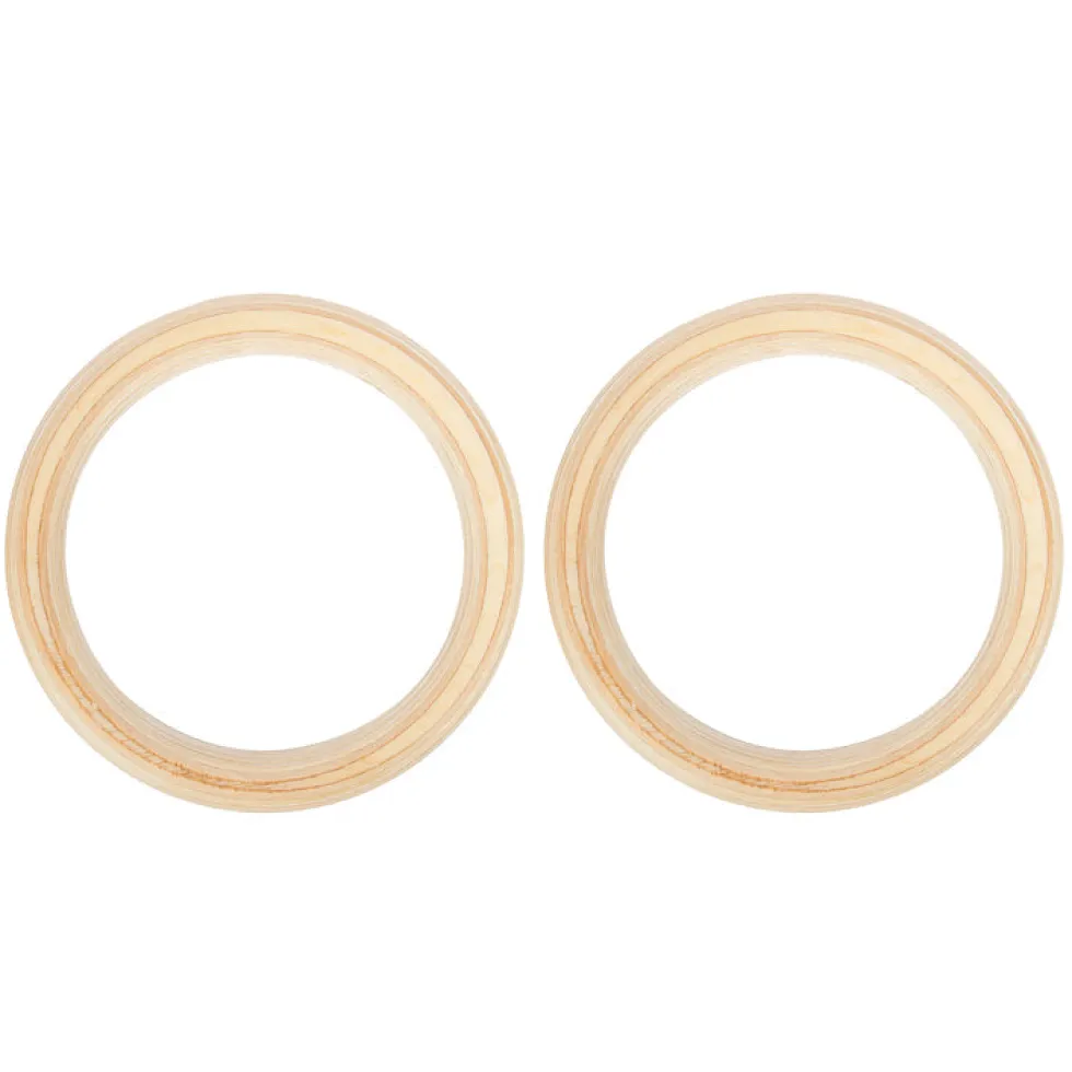VirtuFit Houten Gym Ringen - Inclusief straps