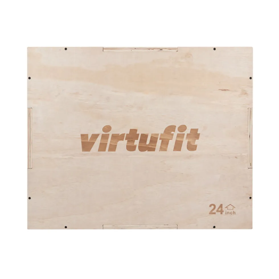 VirtuFit Houten Plyo Box 3-in-1 - Groot - 50 x 60 x 75 cm