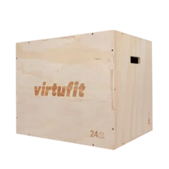 VirtuFit Houten Plyo Box 3-in-1 - Groot - 50 x 60 x 75 cm
