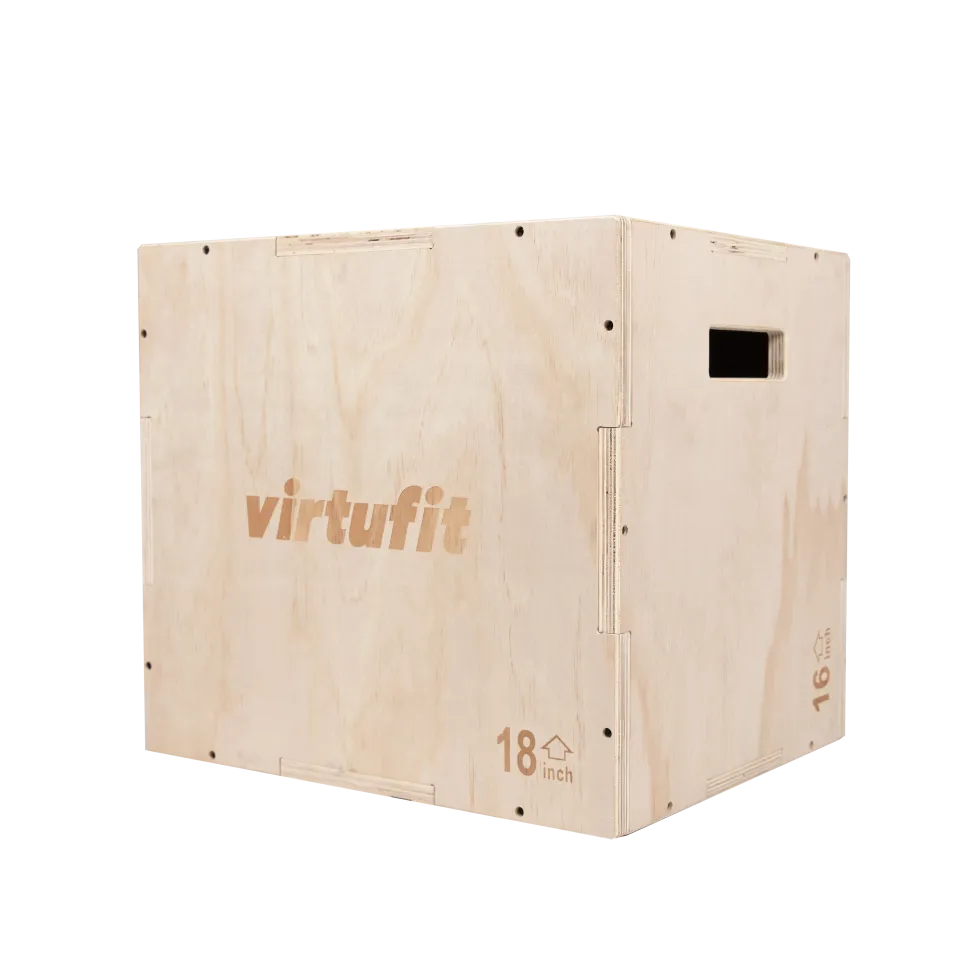 VirtuFit Houten Plyo Box 3-in-1 - Klein - 40 x 45 x 50 cm