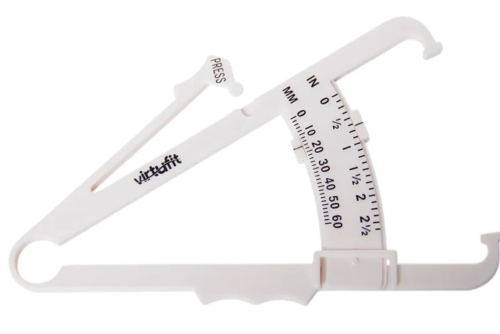 VirtuFit Huidplooimeter - Vetpercentagemeter - Vetmeter - Wit