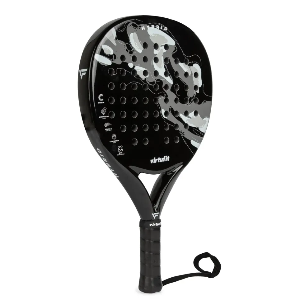 VirtuFit Hybrid Padel Racket - Zwart - Grijs