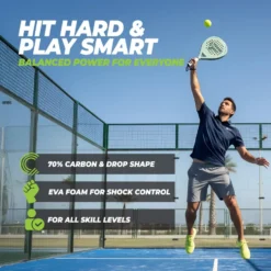 VirtuFit Hybrid Padel Racket - Mint Green