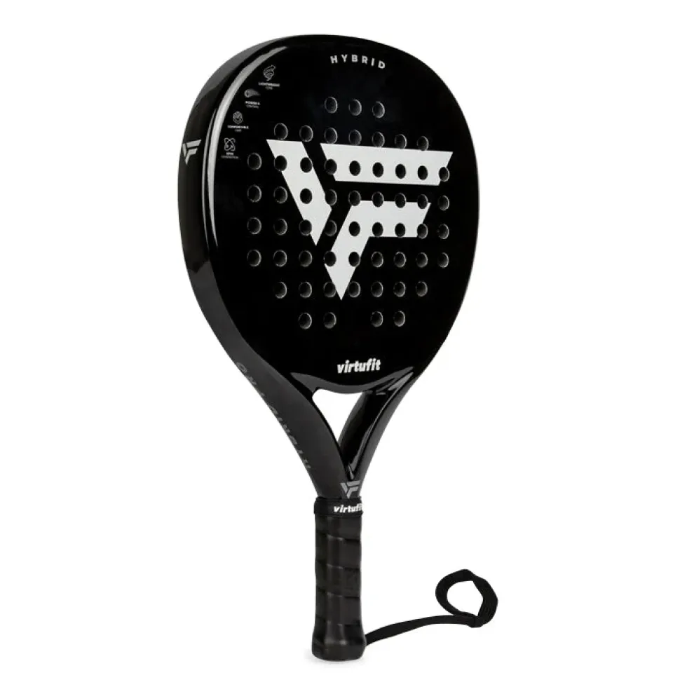 VirtuFit Hybrid Padel Racket - Zwart - Silver