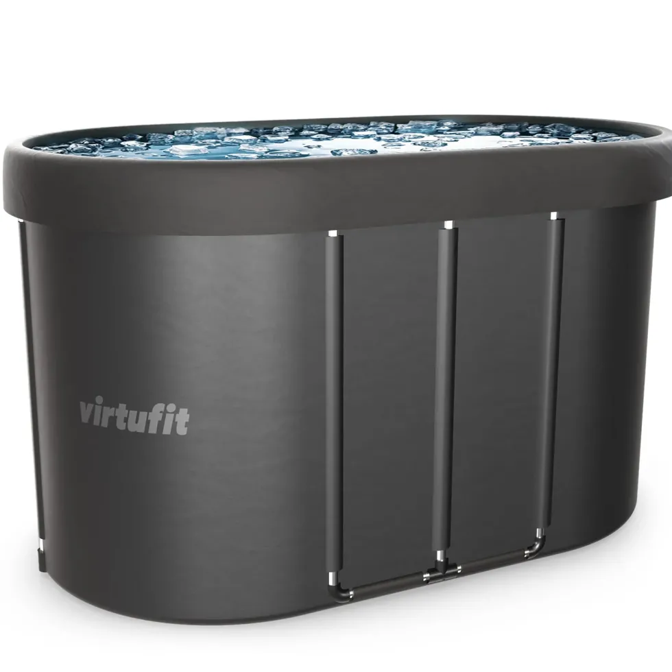 VirtuFit IJsbad Ovaal - Antraciet - 500 Liter - Inclusief accessoires
