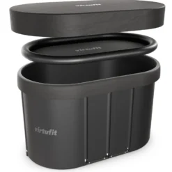 VirtuFit IJsbad Ovaal - Antraciet - 500 Liter - Inclusief accessoires
