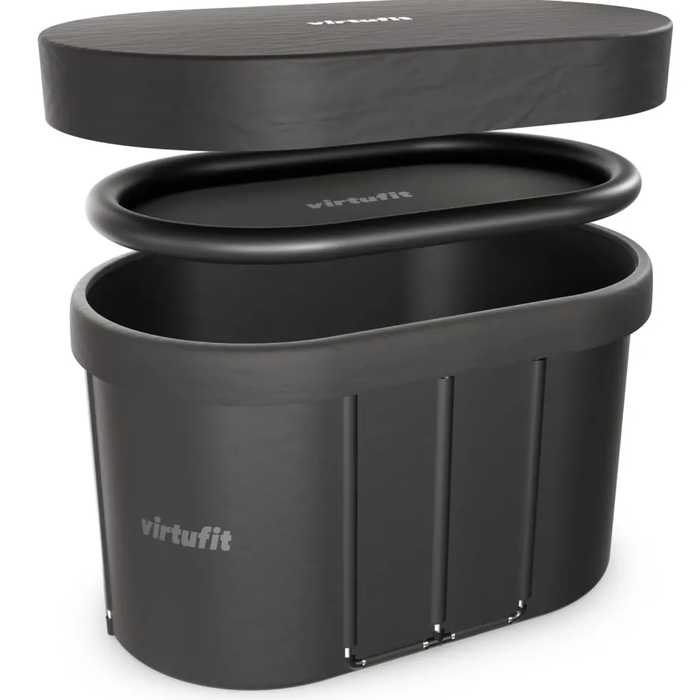 VirtuFit IJsbad Ovaal - Antraciet - 500 Liter - Inclusief accessoires