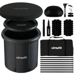 VirtuFit IJsbad XXL - 375 Liter - Antraciet - Inclusief accessoires
