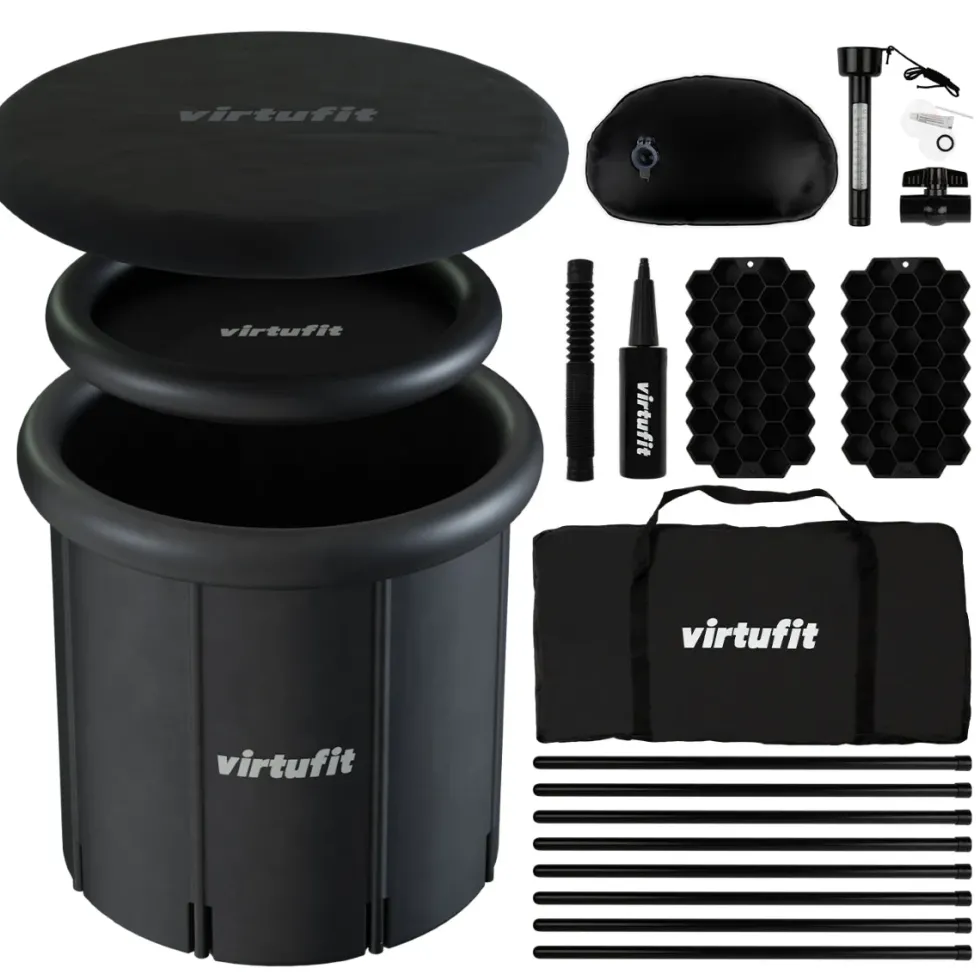 VirtuFit IJsbad XXL - 375 Liter - Antraciet - Inclusief accessoires