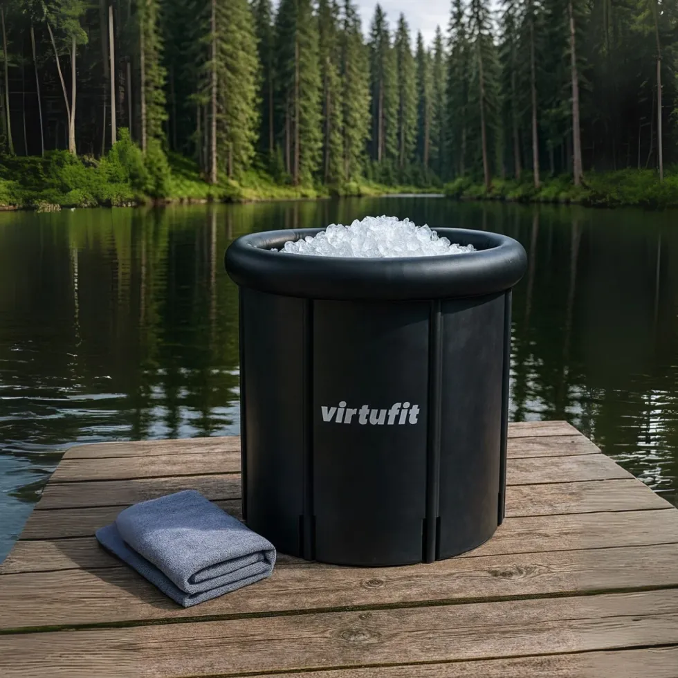 VirtuFit IJsbad XXL - 375 Liter - Antraciet - Inclusief accessoires