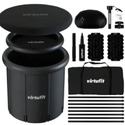 VirtuFit IJsbad XXL - 375 Liter - Antraciet - Inclusief accessoires