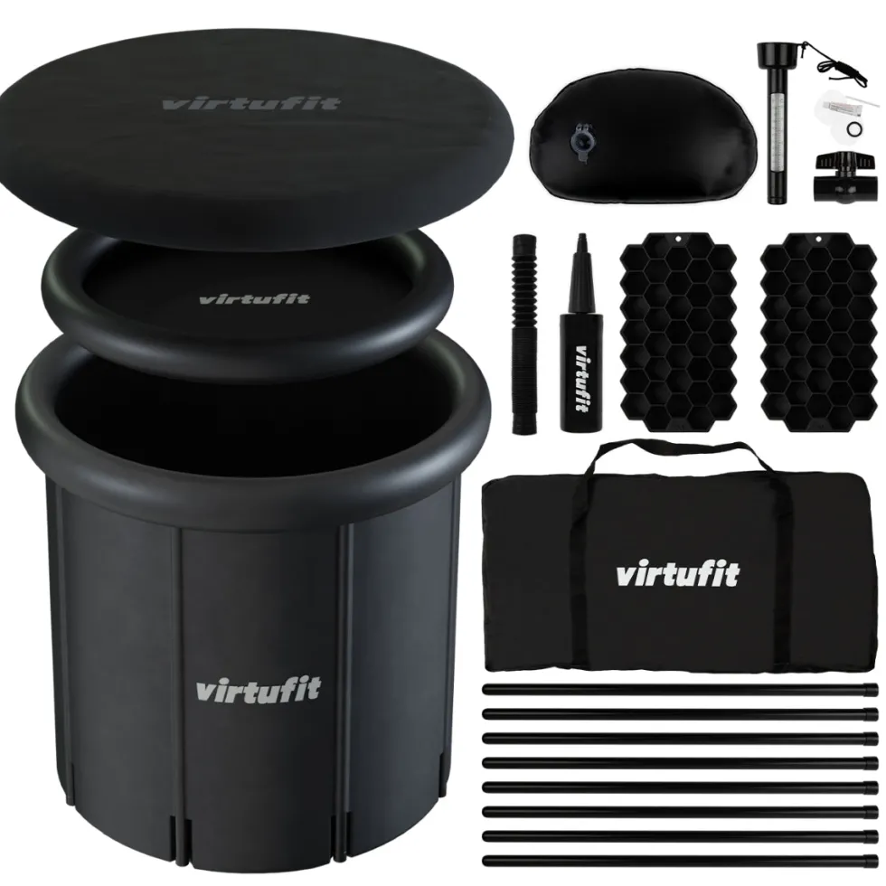 VirtuFit IJsbad XXL - 375 Liter - Antraciet - Inclusief accessoires