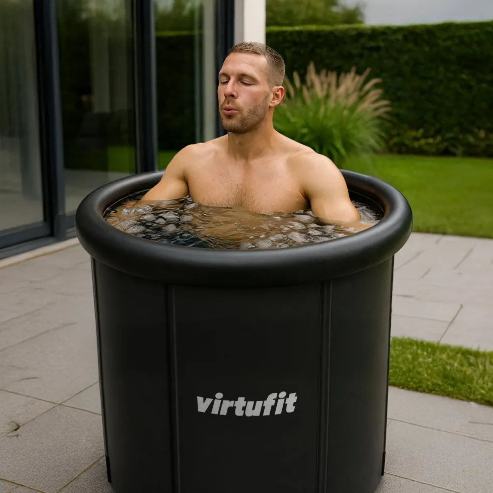 VirtuFit IJsbad XXL - 375 Liter - Antraciet - Inclusief accessoires