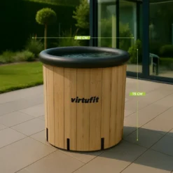 VirtuFit IJsbad XXL - 375 Liter - Wood Look - Inclusief accessoires