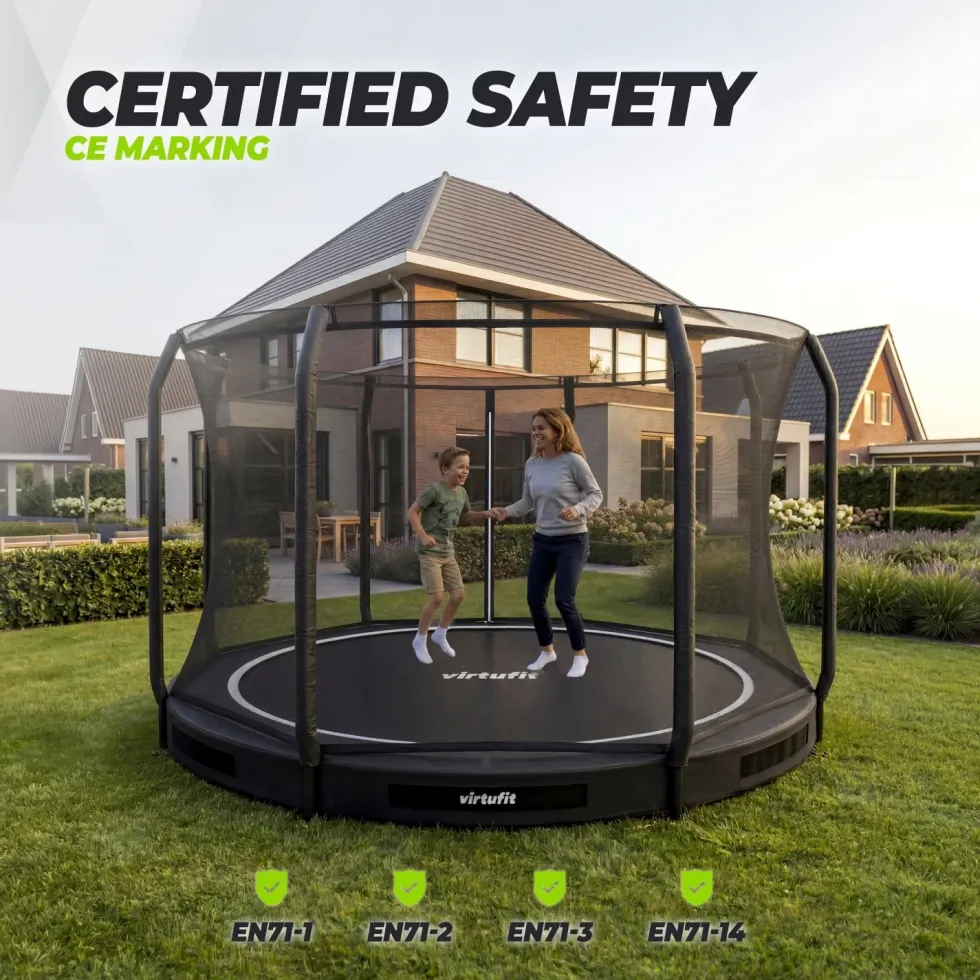 VirtuFit Inground Trampoline 366 cm cm Inclusief Veiligheidsnet