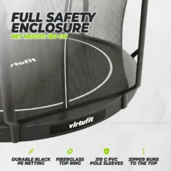 VirtuFit Inground Trampoline 366 cm cm Inclusief Veiligheidsnet