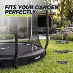VirtuFit Inground Trampoline 251 cm Inclusief Veiligheidsnet