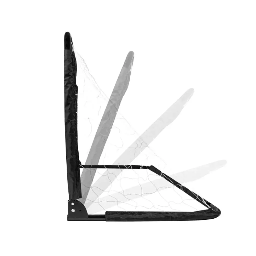 VirtuFit Inklapbaar Voetbaldoel - Panna goal - 150 x 60 cm (set van 2) - zwart