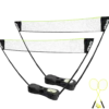 VirtuFit 2-in-1 Portable Badminton- en Tennisset - Inclusief koffer en rackets