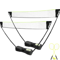 VirtuFit 2-in-1 Portable Badminton- en Tennisset - Inclusief koffer en rackets