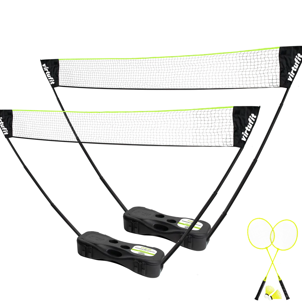 VirtuFit 2-in-1 Portable Badminton- en Tennisset - Inclusief koffer en rackets