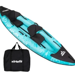 VirtuFit Kayak 335 - Turquoise - Met Kajak zitjes en draagtas - Tweedekans