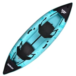 VirtuFit Kayak 335 - Turquoise - Met Kajak zitjes en draagtas - Tweedekans