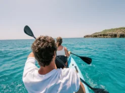 VirtuFit Kayak 335 - Turquoise - Met Kajak zitjes en draagtas - Tweedekans