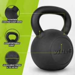 VirtuFit Kettlebell Pro - Kettle Bell - Gietijzer - 36 kg