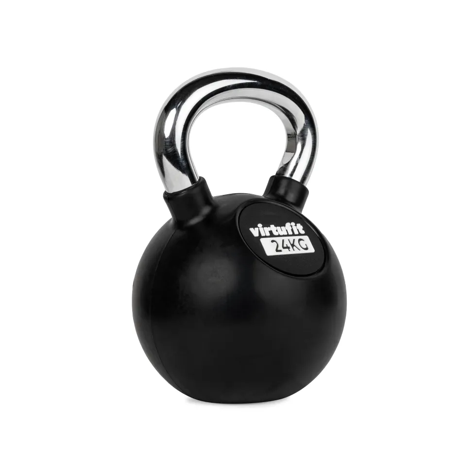 VirtuFit Kettlebell - Rubber/Chroom - 24 kg