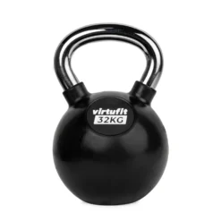 VirtuFit Kettlebell - Rubber/Chroom - 32 kg