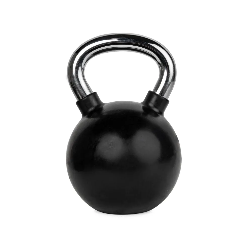 VirtuFit Kettlebell - Rubber/Chroom - 28 kg