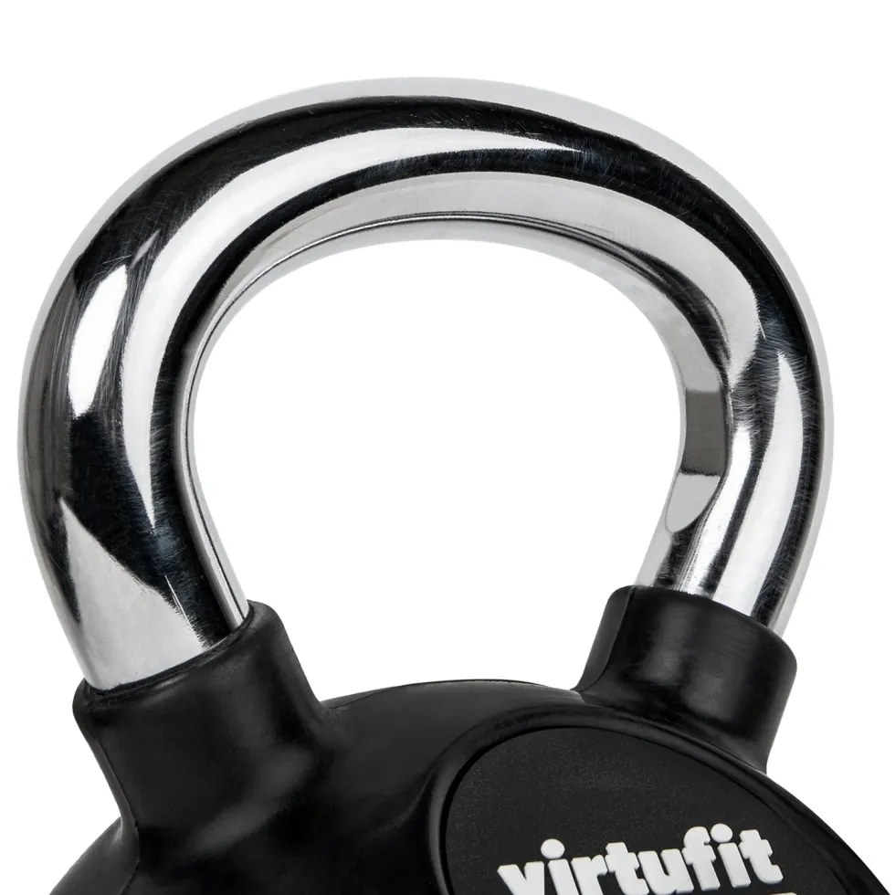 VirtuFit Kettlebell - Rubber/Chroom - 6 kg