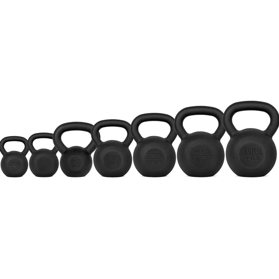 VirtuFit Kettlebell Set Gietijzer 4-6-8-10-12-16-20 kg