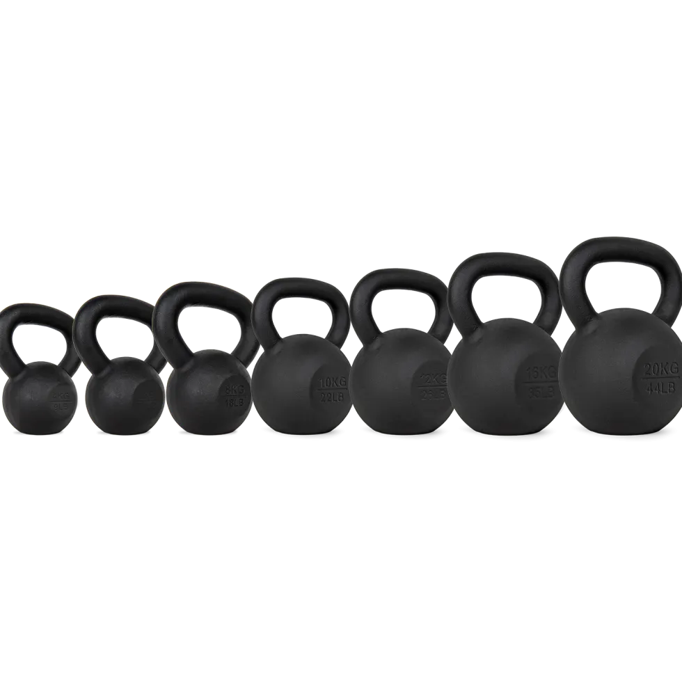 VirtuFit Kettlebell Set Gietijzer 4-6-8-10-12-16-20 kg