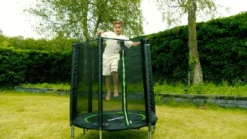 VirtuFit Kindertrampoline met Veiligheidsnet - Zwart - 140 cm