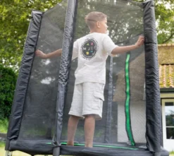 VirtuFit Kindertrampoline met Veiligheidsnet - Zwart - 140 cm