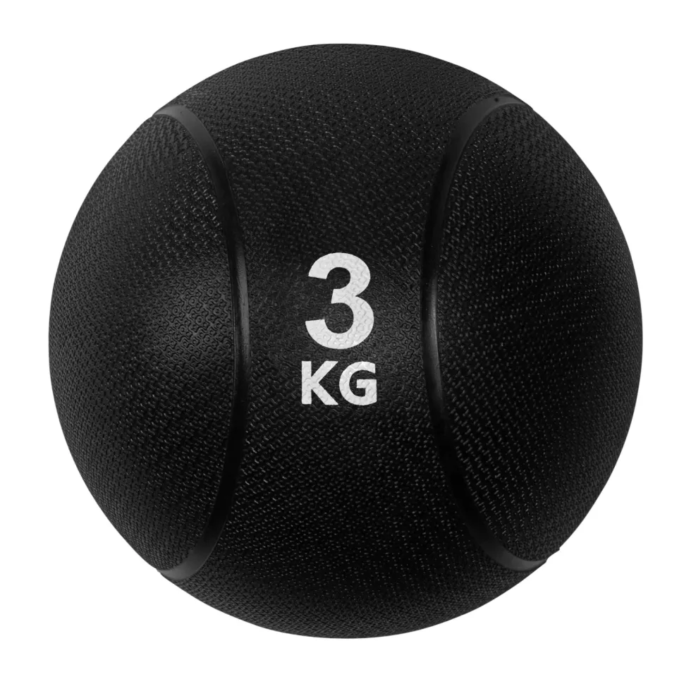 VirtuFit Medicijnbal Pro - Medicine Ball - 3 kg - Rubber - Zwart