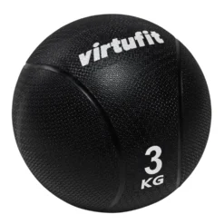 VirtuFit Medicijnbal Pro - Medicine Ball - 3 kg - Rubber - Zwart