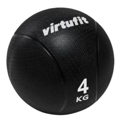 VirtuFit Medicijnbal Pro - Medicine Ball - 4 kg - Rubber - Zwart
